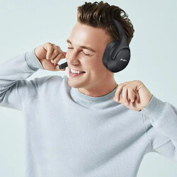 General Casque Bluetooth sans fil, pliable sur l'oreille avec microphone, casque stéréo à basses profondes avec cache-oreilles doux à mémoire de forme pour iPhone/téléphone portable/PC(gris) pas cher