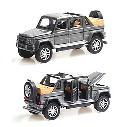 Universal 1: 32 Voiture jouet Mercedes G650 Voiture en alliage Voiture ouverte Chariot en papier Jouet moulé sous pression Voiture modèle Collection de jouets de voiture pour les enfants(Argent)