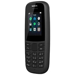 Nokia 105-2019 Téléphone de Base 1.7" 2G QQVGA 4Mo Noir TA-1174