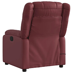 Acheter Maison Chic Fauteuil Relax pour salon, Fauteuil de massage inclinable électrique rouge bordeaux -GKD93048