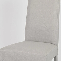 Acheter Dansmamaison Duo de chaises tissu Gris clair - PISE