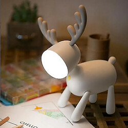 Universal Lumière de nuit, éclairage d'ambiance, lampe de cerf à LED, lampe de bureau pour enfants, blanc.