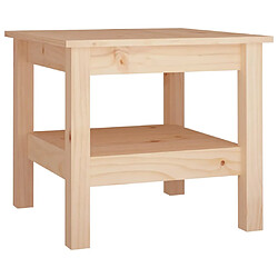 ComfortXL Table Basse 45x45x40 Cm Bois Massif De Pin