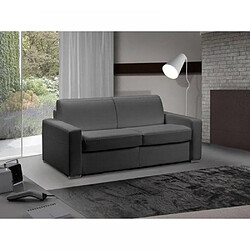 Inside 75 Canapé lit 3 places MASTER convertible EXPRESS 140 cm Cuir Gris Graphite MATELAS 18 CM INCLUS