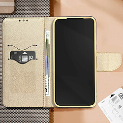 Avizar Étui pour Samsung Galaxy S23 Portefeuille Collection Fancy Style Noir et Doré pas cher