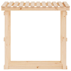 Acheter vidaXL Support pour bois de chauffage 108x64,5x109 cm Bois de pin