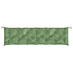 Acheter Maison Chic Coussin Confort | pouf | Coussin de banc de jardin motif de feuilles 200x50x7 cm tissu -GKD42424