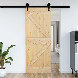 vidaXL Porte NARVIK 85x210 cm bois massif de pin