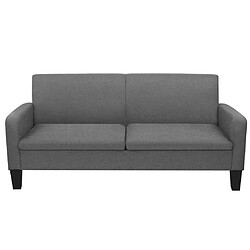 Avis Maison Chic Ensemble de canapés 2 pcs, Canapé droit Sofa pour Salon Tissu Gris foncé -GKD762540