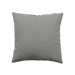 Toilinux Coussin uni effet Bachette déhoussable - 40 x 40 cm - Gris