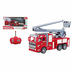 BigBuy Fun Camion de Pompiers Télécommandé 1:28 23 cm