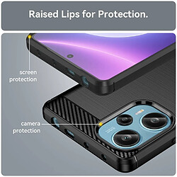 Avis Htdmobiles Coque pour Xiaomi Poco F5 5G / Redmi Note 12 Turbo - housse etui silicone gel carbone + film ecran - NOIR