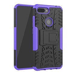 Wewoo Coque Renforcée de protection antichoc PC + TPU pour Xiaomi Mi 8 Lite avec support violet