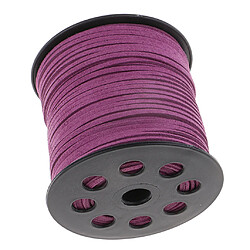 100 Yards Faux Suede Cuir Cordon Fil Fil DIY Bracelet Collier Violet pas cher