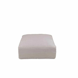 Avis Paris Prix Housse pour Pouf Monaco 105x105cm Blanc