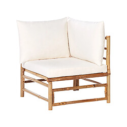 Beliani Chaise de jardin CERRETO Bois Blanc cassé