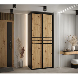 Abiks Meble Armoire Davos 10 À Portes Coulissantes 235,2/120/45 2 Portes