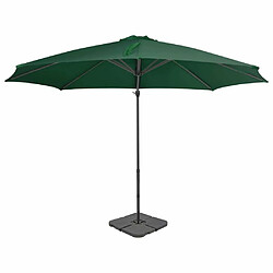 Maison Chic Parasol Jardin | Parasol avec base portable Vert - GKD38512