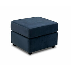 Inside 75 Pouf COFFRE DREAMER velours bleu marine