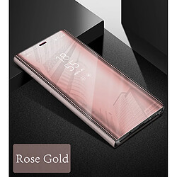 Little Boutik Coque à Rabat pour Samsung Galaxy S10 Cover Flip Case Translucide Miroir Antichoc Rose