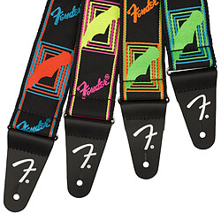 Neon Monogrammed Strap Green/Orange Fender