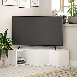 Hanah Home Meuble TV en aggloméré blanc Compact.