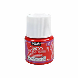 Pebeo Peinture acrylique opaque nacrée - Rouge - 45 ml