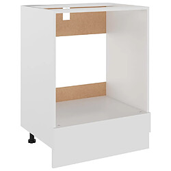 vidaXL Armoire à four Blanc 60x46x81,5 cm Bois d’ingénierie