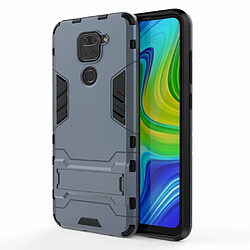 Coque en TPU 2 en 1 avec béquille bleu pour votre Xiaomi Redmi Note 9/Redmi 10X 4G