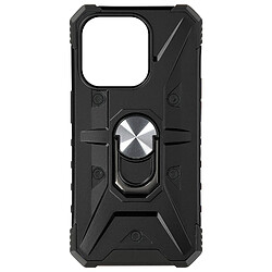 Avizar Coque Bague pour iPhone 15 Plus Bumper Antichoc Série ArmoRing Bump Noir