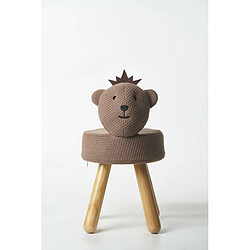 Tabouret Crochetts Marron 34 x 55 x 34 cm Ours