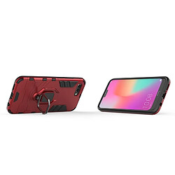 Wewoo Coque Housse de protection antichoc PC + TPU pour HuHonor 10, avec support d'anneau magnétique (rouge) pas cher