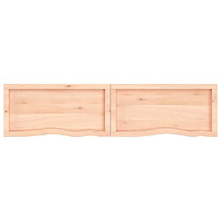 Avis Maison Chic Étagère murale flottante,Etagère de rangement 160x40x(2-6) cm bois de chêne massif non traité -MN75292