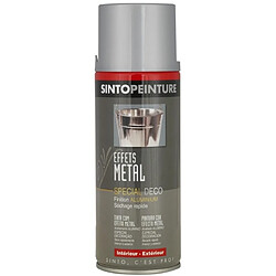 Peinture aérosol - Effet métal - Zinc - 400 ml - SINTO