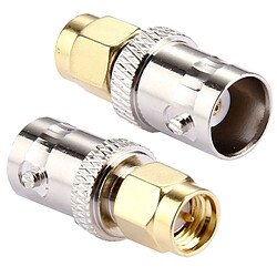 Wewoo 2 PCS BNC Femelle à SMA Connecteur Mâle