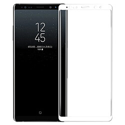 Wewoo Verre trempé blanc pour Samsung Galaxy Note 8 Film protecteur d'écran en incurvé 3D ultra-mince