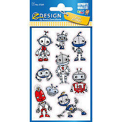 AVERY Zweckform ZDesign KIDS Sticker Glitter 'Robots' ()