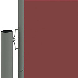 Helloshop26 Auvent paravent store brise-vue latéral rétractable de patio jardin terrasse balcon protection visuelle écran marron 200 x 1000 cm 02_0007419