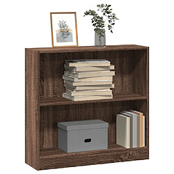 vidaXL Bibliothèque chêne marron 80x24x76 cm bois d'ingénierie