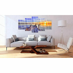 Paris Prix Tableau sur Verre Acrylique Summer Harbor 100 x 200 cm