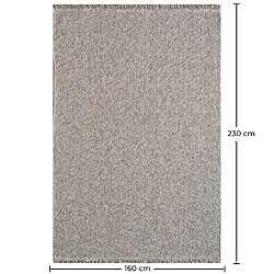 ICONIK INTERIOR Tapis (160x230 cm) - Sabay Gris pas cher