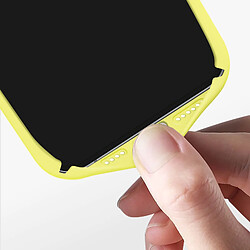 Avizar Coque pour iPhone 15 Plus Semi-rigide Soft-touch Fast Cover Jaune pas cher