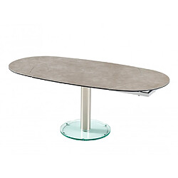 Avis Inside 75 Table de repas extensible MEXICO GREY CREAM plateau et allonge en céramique