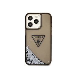 Guess Maroquinerie Guess Coque pour Apple iPhone 14 Pro Max Glitter Palm à paillettes Noir