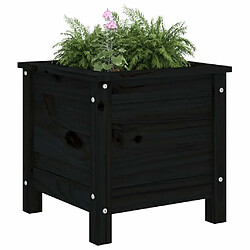 Avis Maison Chic Jardinière,Bac à fleurs - pot de fleur noir 40x40x39 cm bois massif de pin -GKD58515