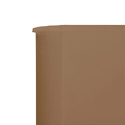 Avis vidaXL Paravent 6 panneaux Tissu 800 x 80 cm Taupe