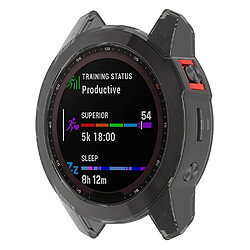 Coque en TPU transparent, transparent noir pour votre Garmin Fenix 7X/7X Solar