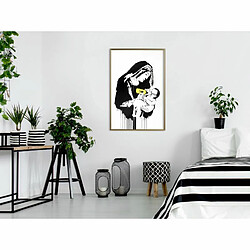 Paris Prix Affiche Murale Encadrée Banksy Toxic Mary 40 x 60 cm Or