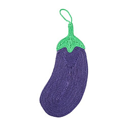 Universal Mignonne forme d'aubergine corde de grattage pour chat coussin de sisal coussin de grattage pour chat chaise de protection table canapé chat jouets fournitures pour animaux de compagnie fournitures pour animaux de compagnie |