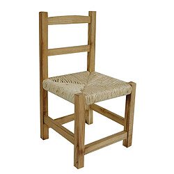 Aubry Gaspard Chaise enfant en bois naturel.